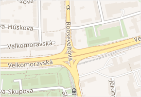 Rooseveltova v obci Olomouc - mapa ulice