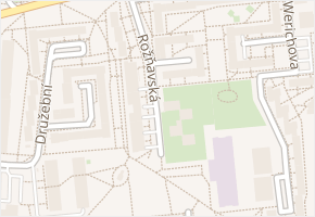 Rožňavská v obci Olomouc - mapa ulice