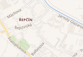 Rubešova v obci Olomouc - mapa ulice