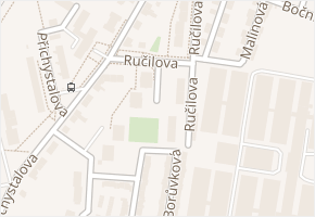 Ručilova v obci Olomouc - mapa ulice