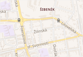 Škrétova v obci Olomouc - mapa ulice