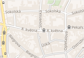 Slovenská v obci Olomouc - mapa ulice