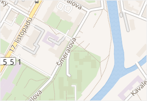 Šmeralova v obci Olomouc - mapa ulice