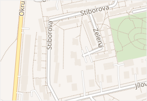 Stiborova v obci Olomouc - mapa ulice
