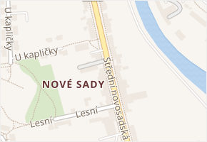 Střední novosadská v obci Olomouc - mapa ulice