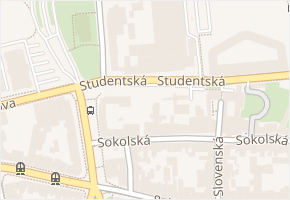 Studentská v obci Olomouc - mapa ulice