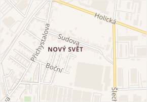 Sudova v obci Olomouc - mapa ulice