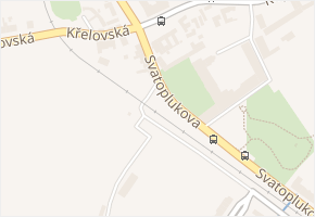Svatoplukova v obci Olomouc - mapa ulice