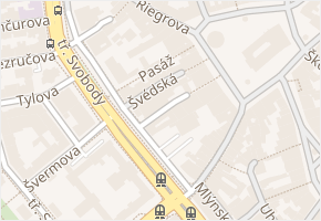 Švédská v obci Olomouc - mapa ulice