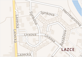 Synkova v obci Olomouc - mapa ulice