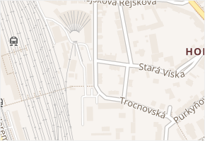 Táborská v obci Olomouc - mapa ulice