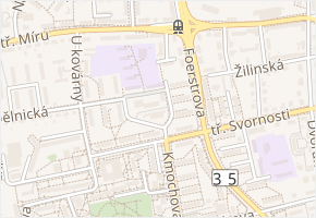 Tererovo nám. v obci Olomouc - mapa ulice
