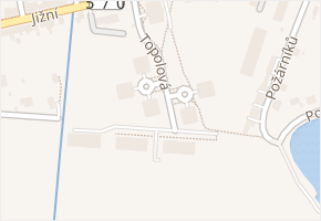 Topolová v obci Olomouc - mapa ulice