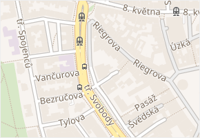 tř. Svobody v obci Olomouc - mapa ulice