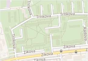 Trnkova v obci Olomouc - mapa ulice