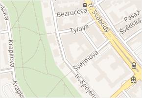 Tylova v obci Olomouc - mapa ulice
