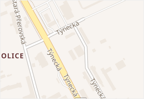 Týnecká v obci Olomouc - mapa ulice