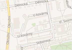 U kovárny v obci Olomouc - mapa ulice