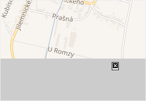 U Romzy v obci Olomouc - mapa ulice