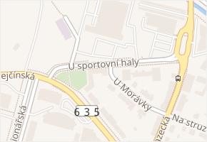 U sportovní haly v obci Olomouc - mapa ulice