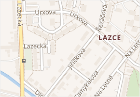 Urxova v obci Olomouc - mapa ulice