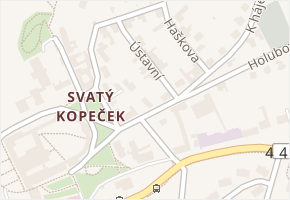 Ústavní v obci Olomouc - mapa ulice