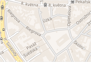 Úzká v obci Olomouc - mapa ulice