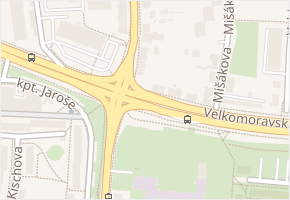 Velkomoravská v obci Olomouc - mapa ulice