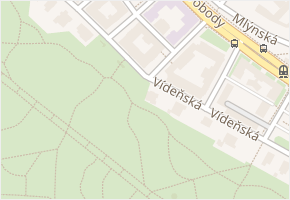 Vídeňská v obci Olomouc - mapa ulice