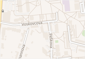 Voskovcova v obci Olomouc - mapa ulice