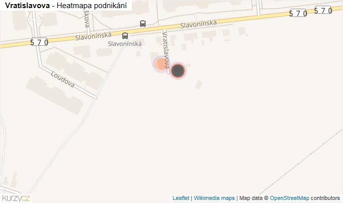 Mapa Vratislavova - Firmy v ulici.