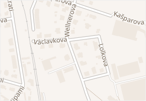 Wellnerova v obci Olomouc - mapa ulice