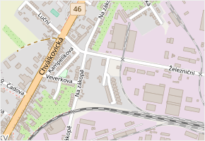 Za Kolejemi v obci Olomouc - mapa ulice
