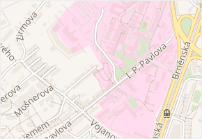 Za nemocnicí v obci Olomouc - mapa ulice