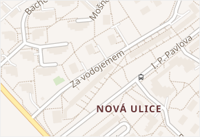 Za vodojemem v obci Olomouc - mapa ulice