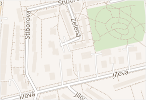 Zelená v obci Olomouc - mapa ulice