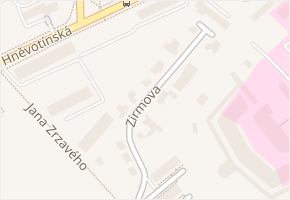 Zirmova v obci Olomouc - mapa ulice
