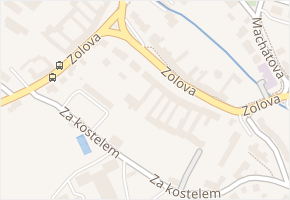 Zolova v obci Olomouc - mapa ulice