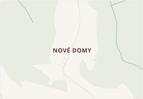 Nové Domy v obci Oloví - mapa části obce