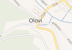 Oloví v obci Oloví - mapa části obce
