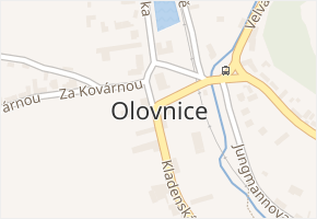 Olovnice v obci Olovnice - mapa části obce