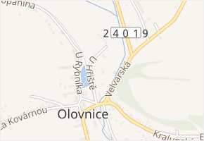 U Hřiště v obci Olovnice - mapa ulice