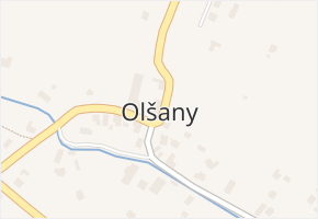 Olšany v obci Olšany - mapa části obce