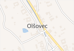 Olšovec v obci Olšovec - mapa části obce