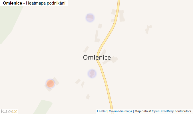 Mapa Omlenice - Firmy v části obce.