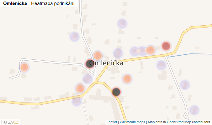 Mapa Omlenička - Firmy v části obce.