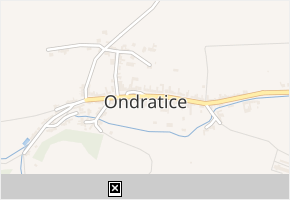 Ondratice v obci Ondratice - mapa části obce