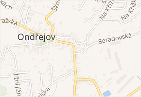Choceradská v obci Ondřejov - mapa ulice