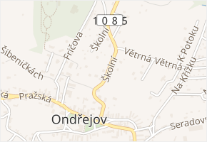 K Výstavišti v obci Ondřejov - mapa ulice