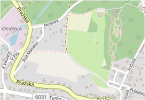 Na Šibeničkách v obci Ondřejov - mapa ulice
